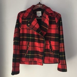 Plaid Peacoat